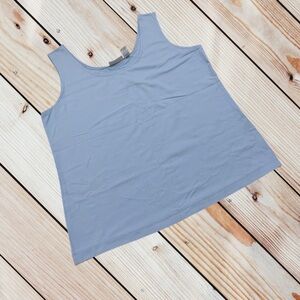 Chicos M baby blue shell tank